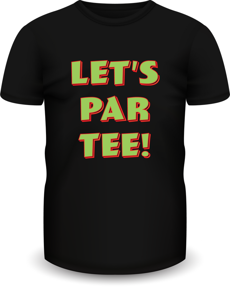 PAR TEE Faderade "LET'S PAR TEE" T-Shirt