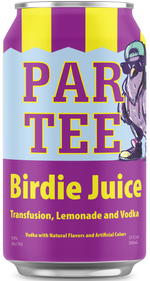 PAR TEE "BIRDIE JUICE" VODKA, GRAPE SODA & LEMONADE