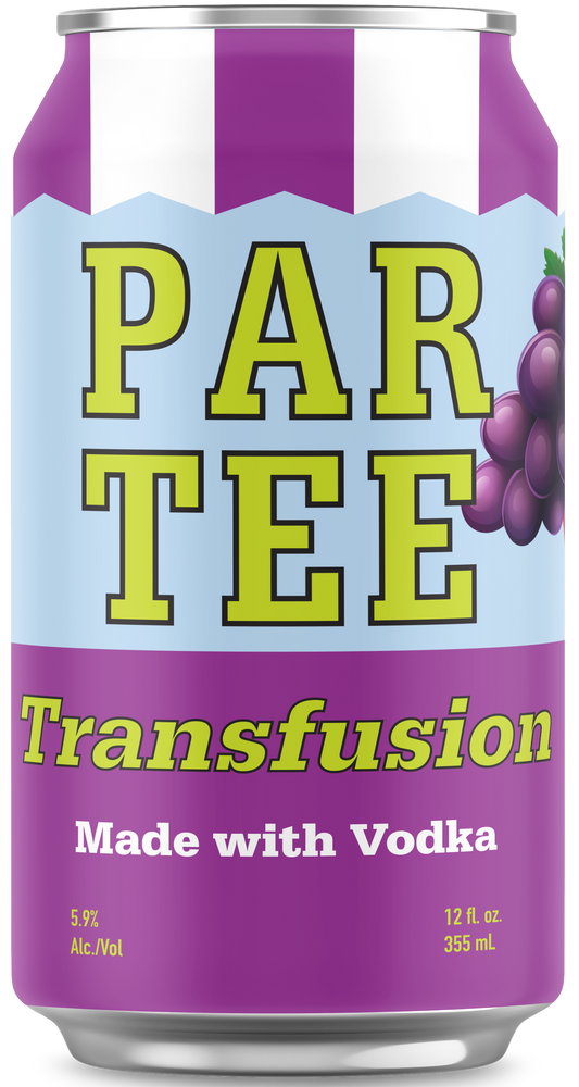 PAR TEE "TRANSFUSION" COCKTAIL - VODKA, GRAPE SODA & LIME